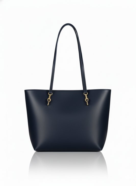 Playful Two-Tone Messenger Bag with Plush Keychain