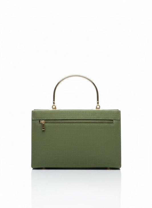 Charming Blue Denim-Effect Tote with Artistic Print