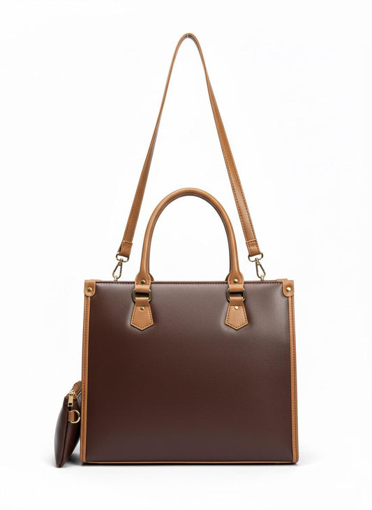 🤎 Classic Bi-Colour Structured Tote 🤎