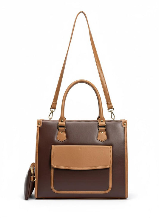 🤎 Classic Bi-Colour Structured Tote 🤎